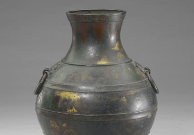 图片[2]-Hu jar with copper inlay and animal-mask handles, Warring States period (475-221 BCE)-China Archive